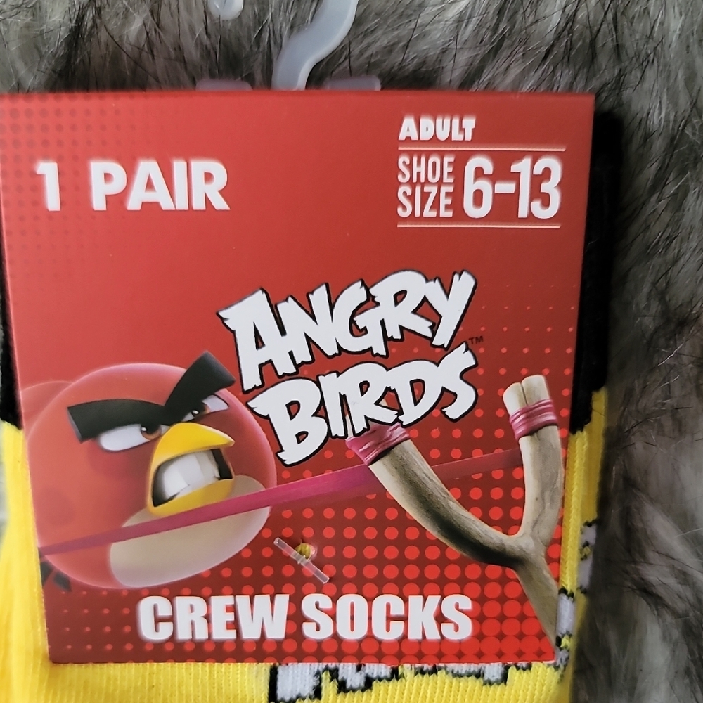 Casual Socks Yellow and Blue Crew Length - Picture 3 of 8